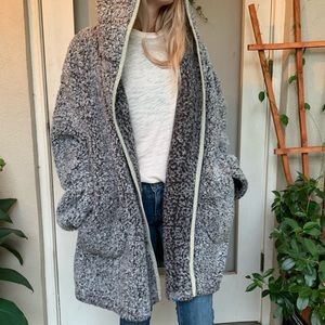 Urban Outfitters Shaila Oversized Fuzzy Jacket